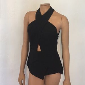 BCBG backless top